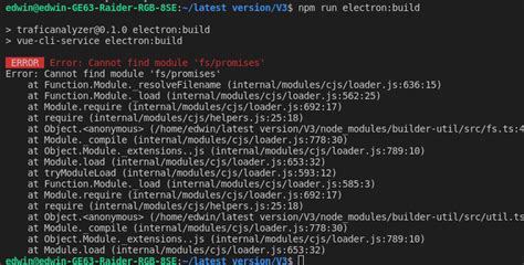 electron cannot find module fs.